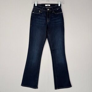 MAVI Molly Mid Rise Boot Cut Jean 25 Dark Indigo Stretch Denim Casual Blue Jeans